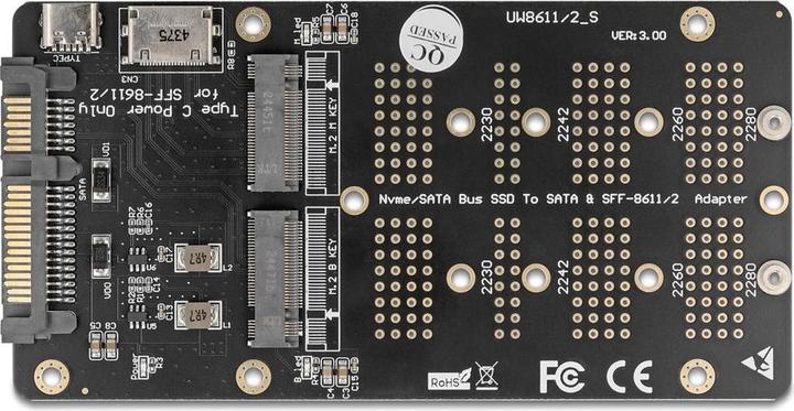 Produktbild Delock Konverter M.2 Key M NVMe SSD zu OCuLink SFF-8612 und