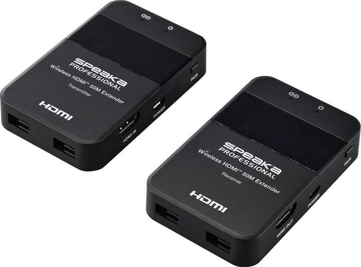 Produktbild SpeaKa Professional SP-HDE-320 HDMI-Funkübertragung (Set) 148.5 MHz 1920 x 1080 (50 m)