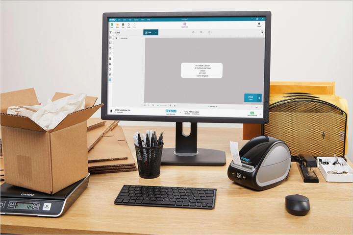 Actual product image Dymo LabelWriter 550 Value with 4 LW rolls (90000 dpi)
