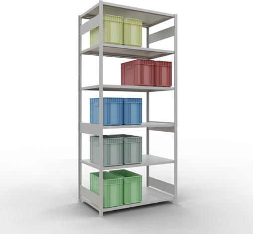 Actual product image Schulte Lagertechnik MULTIplus250 basic racking system with length ledgers