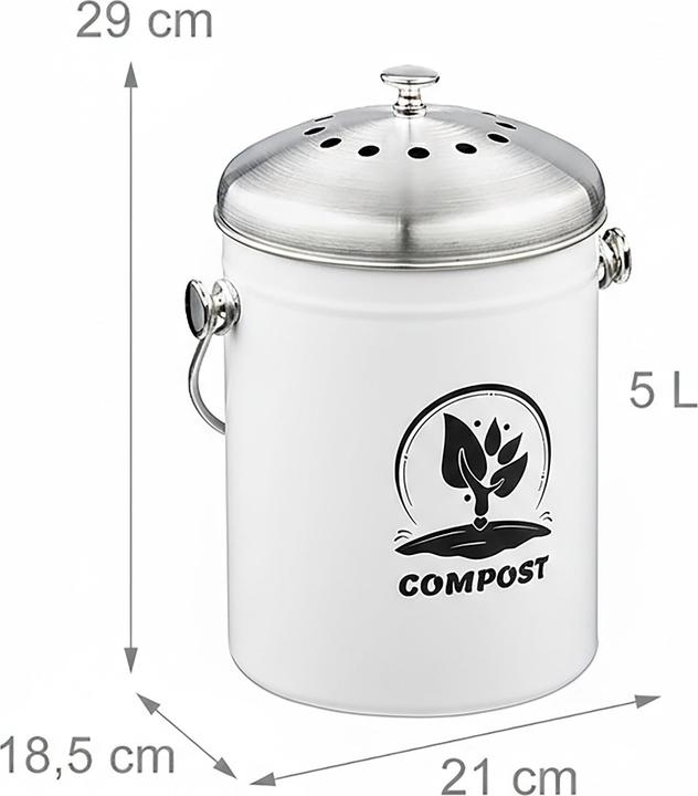 Produktbild Relaxdays Komposteimer (5 l)