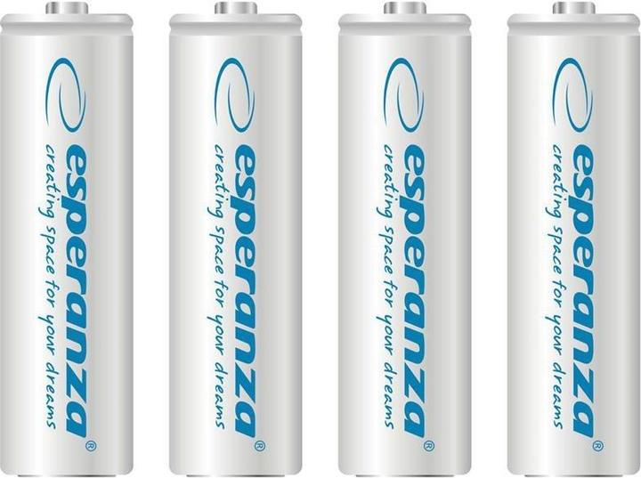 Esperanza EZA104W Household Battery Rechargeable Battery Nickel Metal Hydride (NiMH) (4 pcs., AA, 2000 mAh)