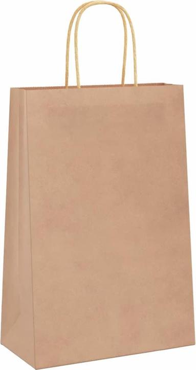Image du produit VidaXL Sacs en papier kraft 250 pcs. avec anse Marron 22x11x31 cm Sac en papier (Pochette cadeau, 250 x)