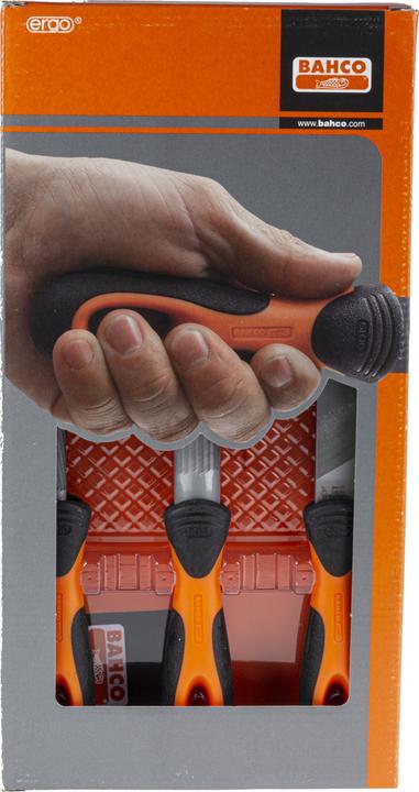 Produktbild Bahco ERGO Feilensatz, Halbschlicht 200 mm - 3-teilig (Hieb 2, 200 mm)