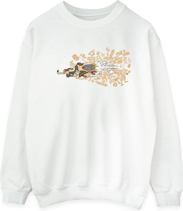 Actual product image Looney Tunes Mens ACME Doodles Wile E Coyote Sweatshirt (4XL)