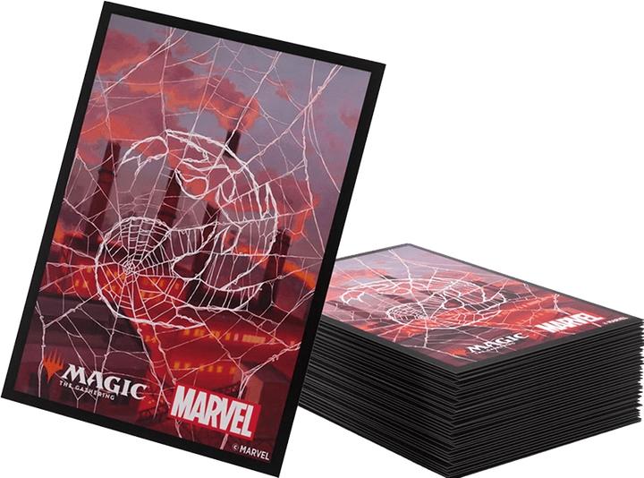Actual product image Gamegenic - Magic: The Gathering | Marvel's Spider-Man Premium Art Sleeves - Spider-Man Mountain