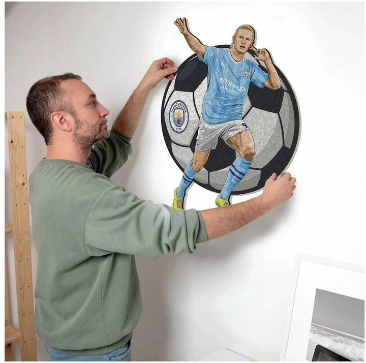 Produktbild Iconic Man City FC - Erling Haaland - Holz Puzzle Grösse S (150 Teile) (150 Teile)