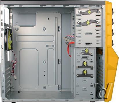 Actual product image In Win Griffin Midi Tower - black/yellow (ATX)