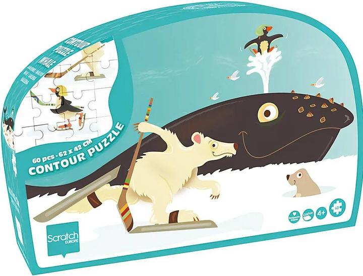 Image du produit Scratch Puzzle Shape Baleine 60 pièces (60 pièces)