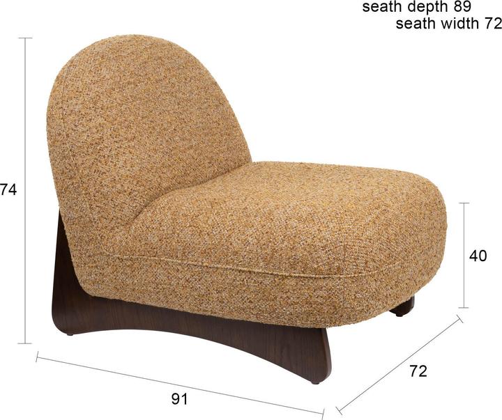 Produktbild Dutchbone Lounge Chair Loom Brown
