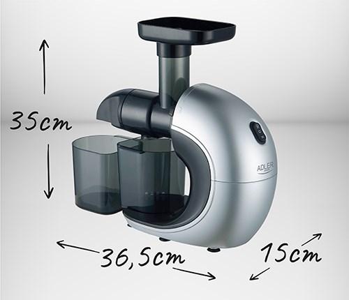 Produktbild Adler AD 4130 Slow Juicer, Stainless Steel/Black (EU-Stecker)