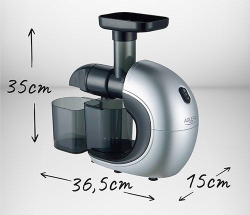 Image du produit Adler AD 4130 Slow Juicer, Acier inoxydable/Noir (Prise UE)