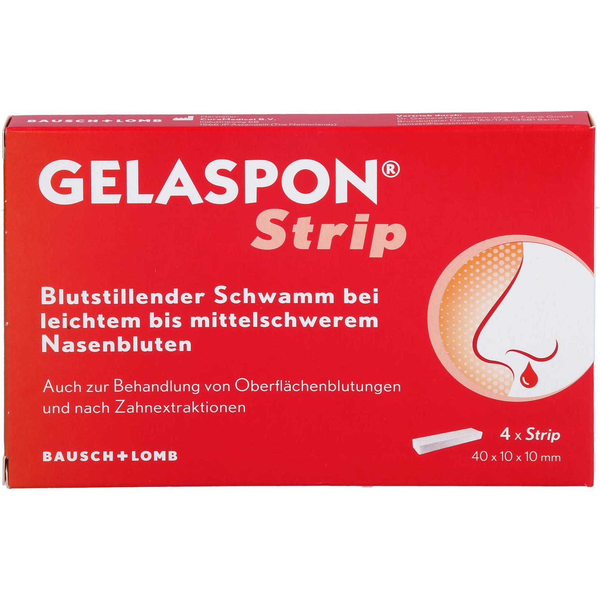 Thumbnail - Bausch + Lomb, Verbandsmaterial, GELASPON STRIP 40X10X10MM