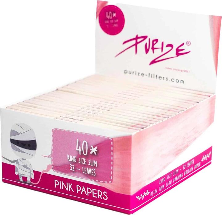 Produktbild Purize KingSize Pink Papers (Box 50 Stk.)