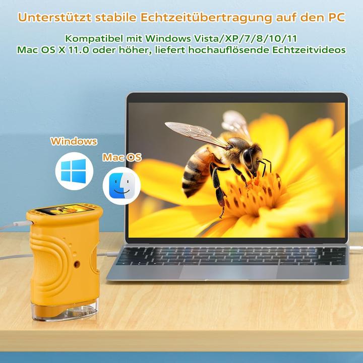 Actual product image Leciptekb Digitales Mikroskop für Kinder
