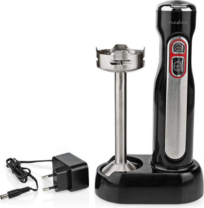 Actual product image Nedis Hand Blender 100 W Speed Setting: 1-Speed Black / Silver