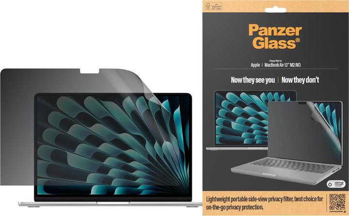 Actual product image PanzerGlass ® Privacy Screen Protector MacBook Air 13” (M2) (13")