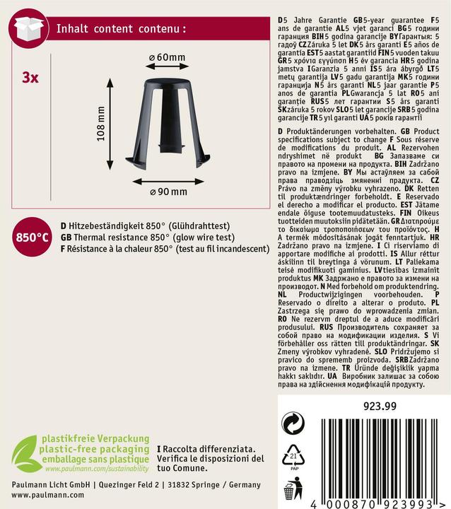 Image du produit Paulmann Entretoise pour EBL