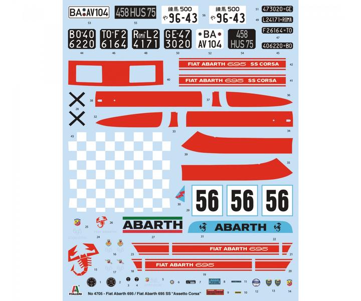 Actual product image 1:12 FIAT Abarth 695 SS/ Assetto Corsa