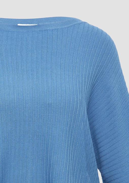 Produktbild S.Oliver Strickpullover Weicher Pullover mit Struktur und 3/4-Fledermausärmeln (48)