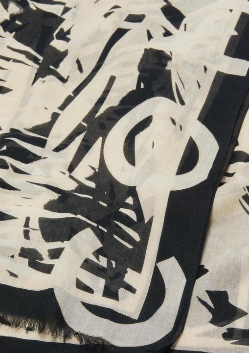 Image du produit Comma Tuch Schal mit floralem Muster aus Modalmix