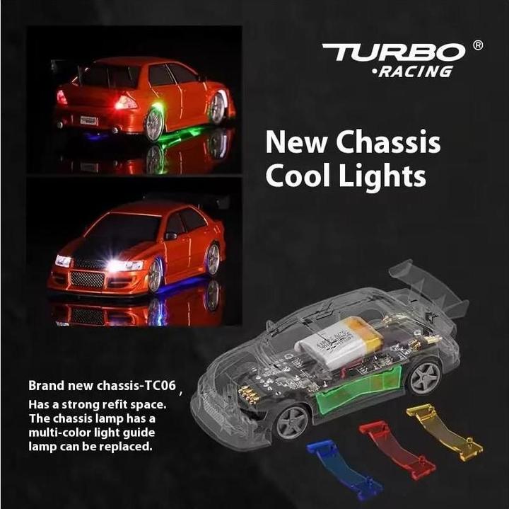 Immagine prodotto Turbo Racing Micro sport C76 1:76, RTR Orange, Fahrzeugtyp: Rennwagen (RTR pronto all'uso)