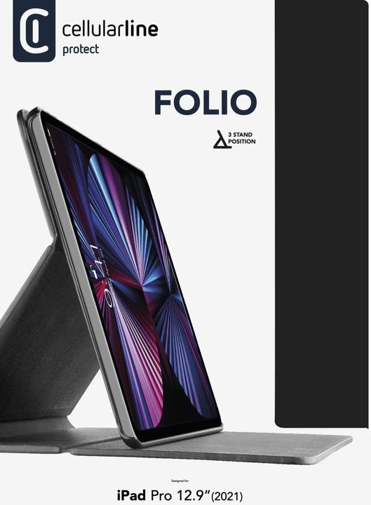 Productafbeelding Cellularline Folio (IPAD PRO 12.9 2021, iPad Pro 12,9 2022 (6e Gen))