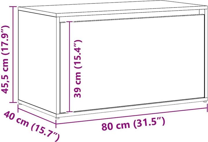 Image du produit vidaXL Dielenbank (40 cm)