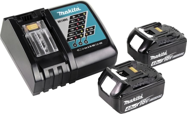 Produktbild Makita DUB 362 RM Akku Laubbläser 2x18V + 2x Akku 4,0Ah + Ladegerät (Akkubetrieb, Laubsauger)