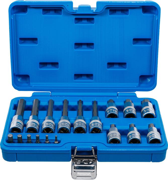 Produktbild BGS Bit-Einsatz-Satz (1x Innensechskant 12 mm, Innensechskant 5 mm, Innensechskant 14 mm, Innensechskant 10 mm, Innensechskant 6 mm, Innensechskant 4 mm, Innensechskant 7 mm, Innensechskant 3,0 mm, Innensechskant 8 mm)