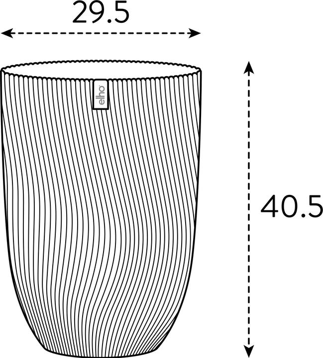 Produktbild Elho Pflanzentopf Sereh Hoch 30 cm Beige (30 x 41 cm)