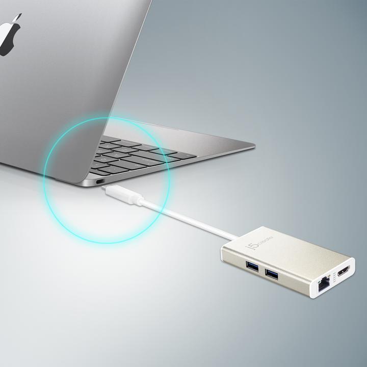 Actual product image j5Create USB 3.0 Type-C Multi Adapter (USB-C)