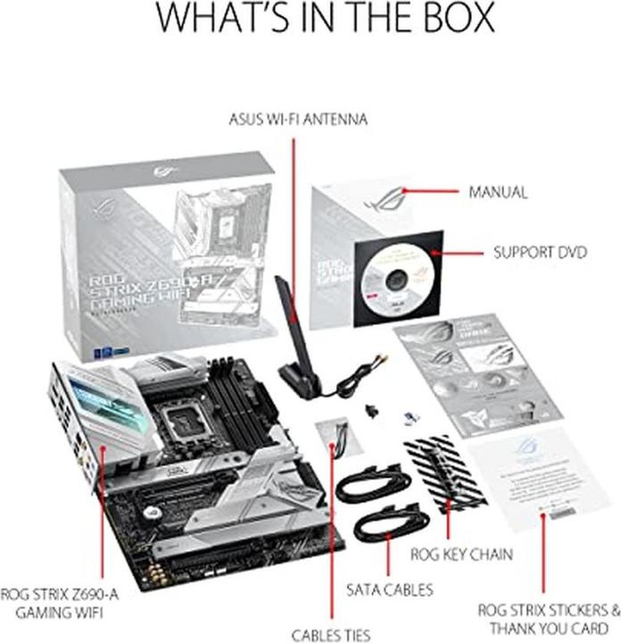 Immagine prodotto ASUS ROG Strix Z690-A Gaming Wifi (LGA 1700, Intel Z690H, ATX)