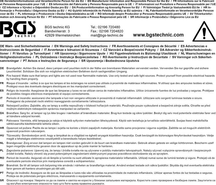 Produktbild BGS LED-Motorhauben-Leuchte (800 lm)