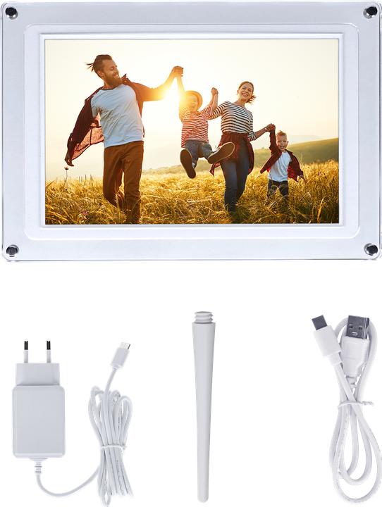 Produktbild Rollei Smarter Bilderrahmen | 10,1" Diagonale | WiFi | Frameo App | Acryl | Modell 109 (10.10", 1280 x 800 Pixel)