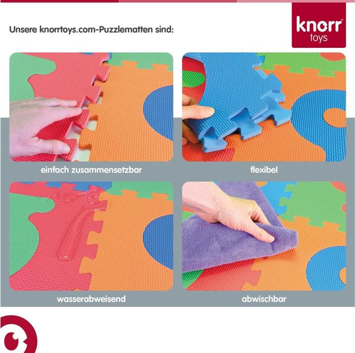 Produktbild Knorrtoys Puzzlematte - "Fahrzeuge"/10-tlg./32 cm (32 x 32 cm)