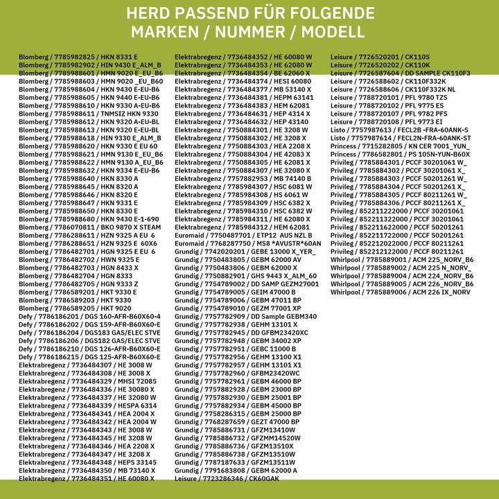 Image du produit Europart Elément de chauffage Chaleur supérieure Gril comme beko 262900064 pour four Cuisinière