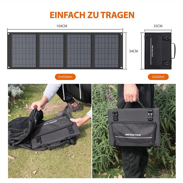 Produktbild Powkey Solarmodul (40 W, 1.90 kg)