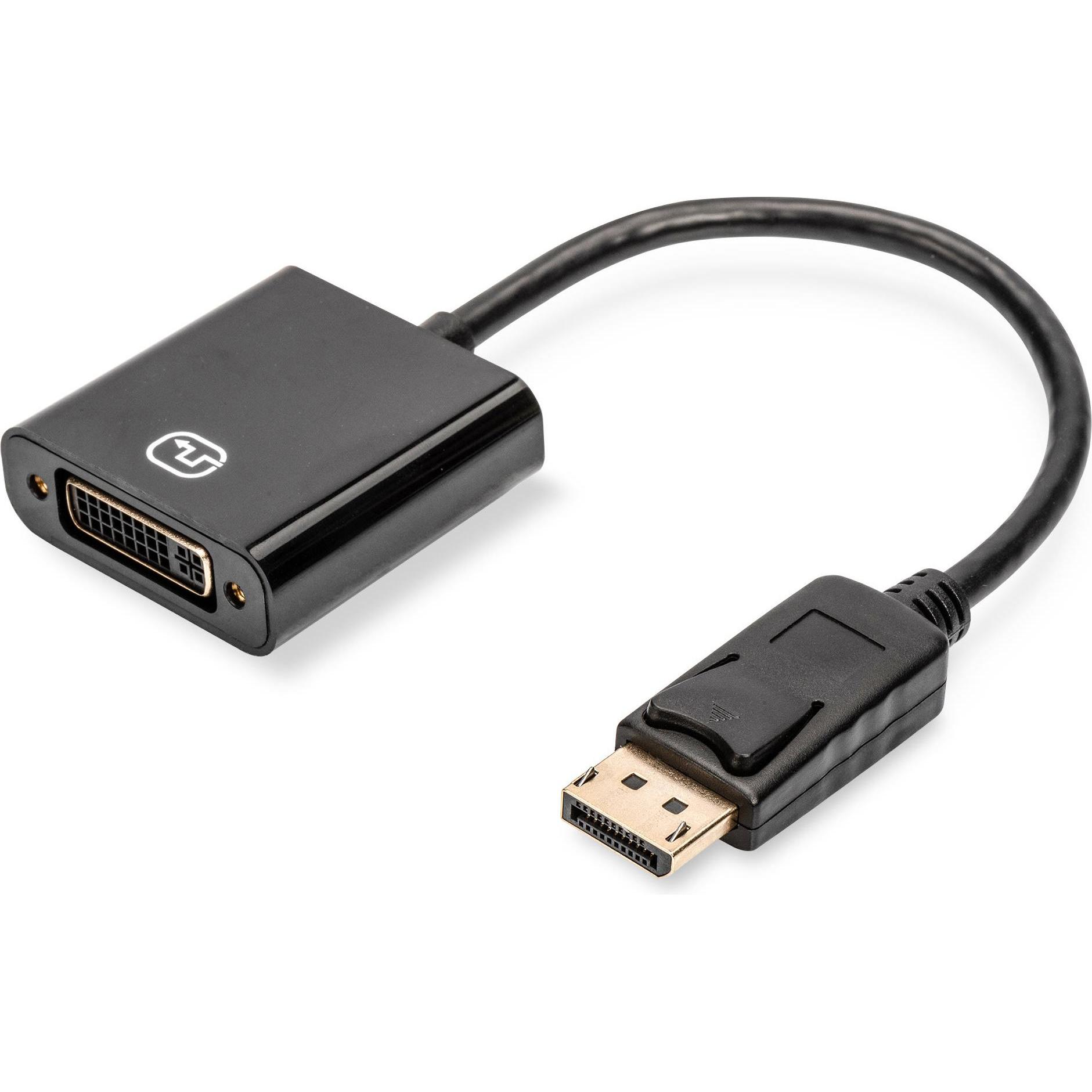 Digitus DisplayPort zu (DVI, 1.50 cm), Data + Video Adapter, Schwarz