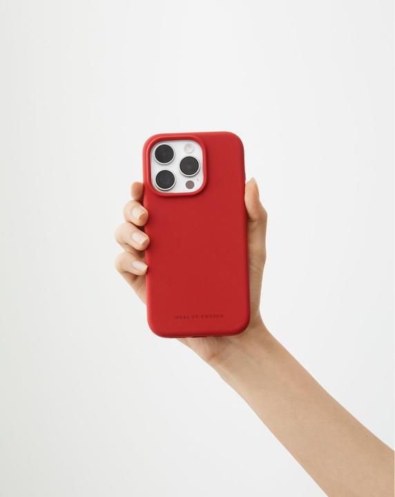 Actual product image iDeal Of Sweden Designer Magsafe Silicone Cover Red (Apple iPhone 14 Pro Max)