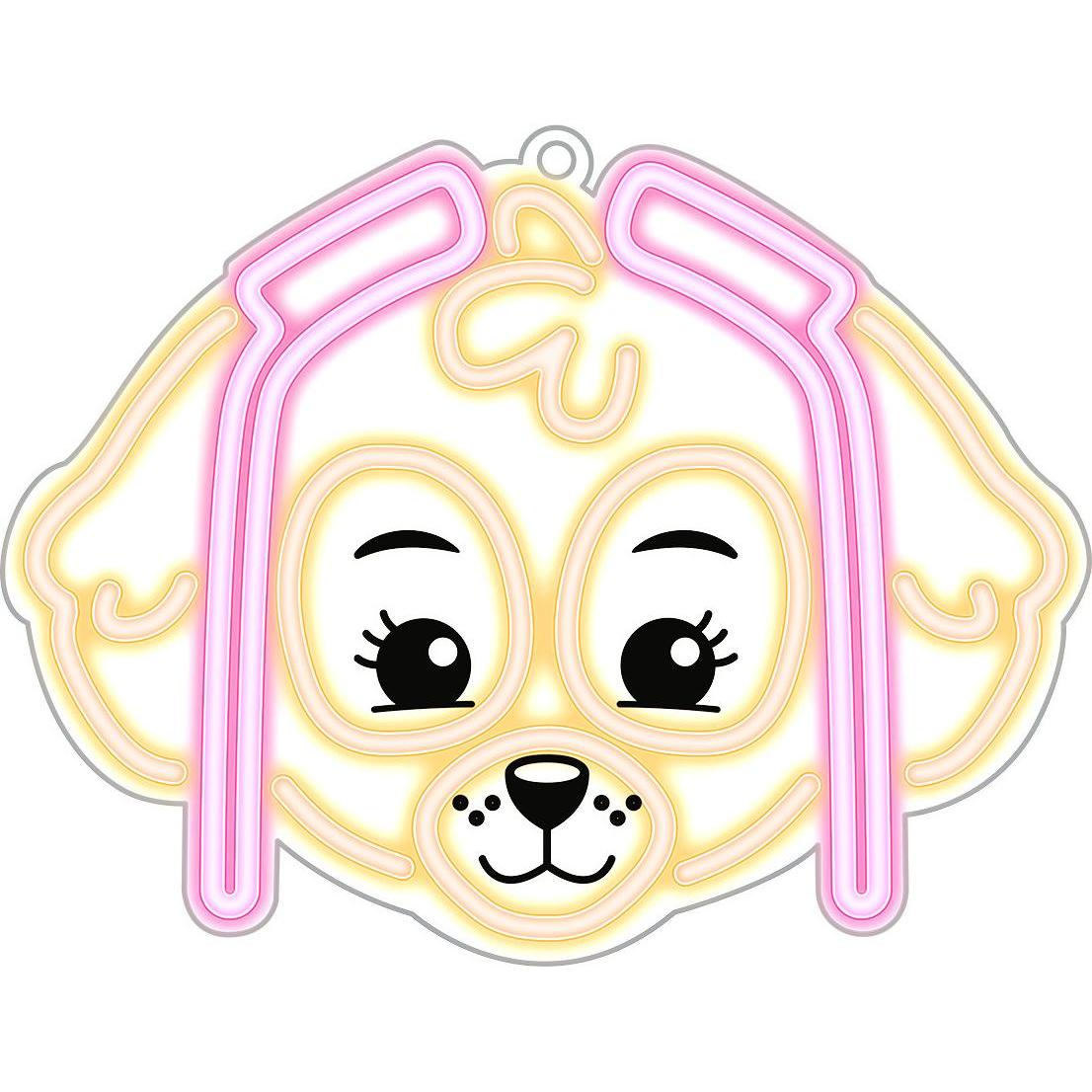 Private, Luce notturna, Paw Patrol al neon LED appeso su plexiglass - Skye OW-130546