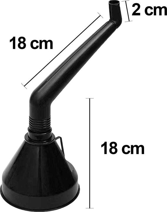 Produktbild Avizar Kraftstofftrichter 18 cm mit gebogenem Griff