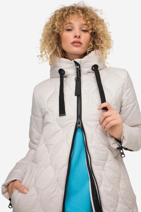 Image du produit Laurasøn Long-Steppjacke, Kapuze, Zipper, Langarm, fällt kleiner aus (M)