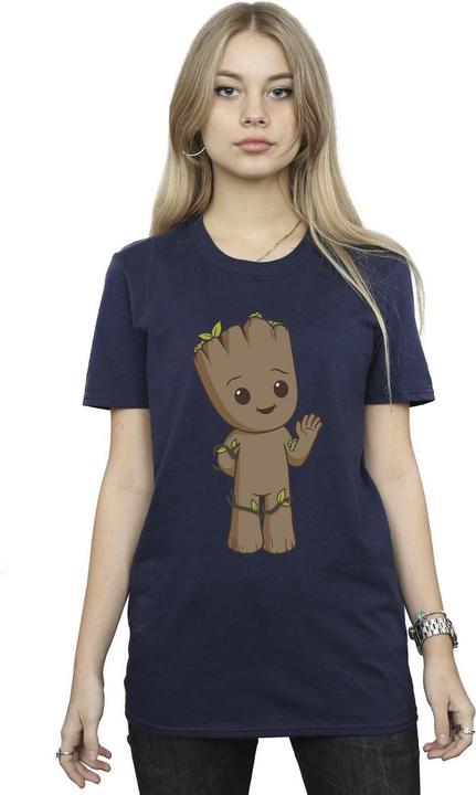 Actual product image Womens/Ladies I Am Groot Cute Groot Cotton Boyfriend T-Shirt (3XL)