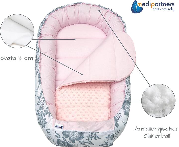 Produktbild Medi Partners 5-teiliges Babynest Set Berry