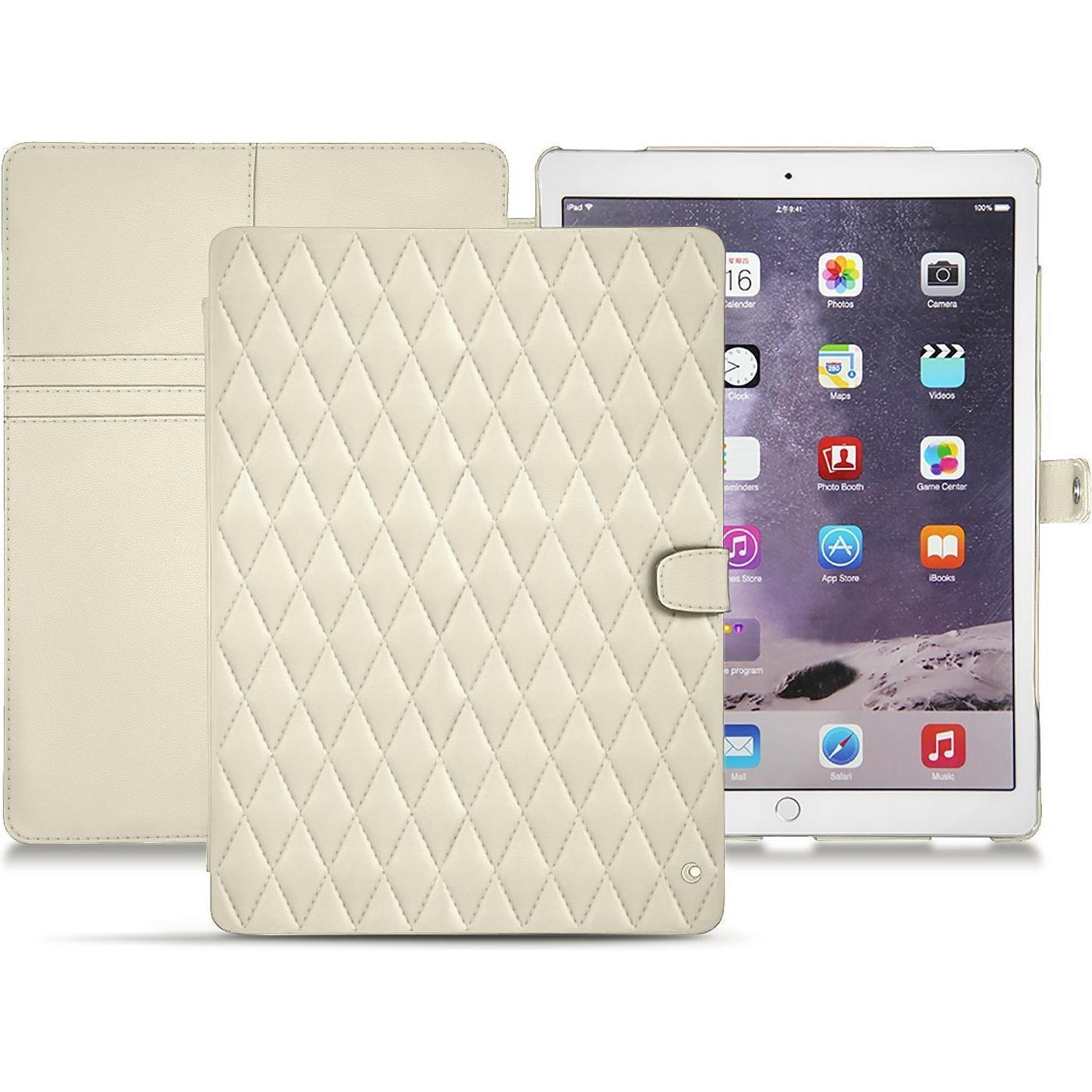 Noreve Lederschutzhülle Wallet (iPad Pro 12.9), Tablet Hülle, Weiss