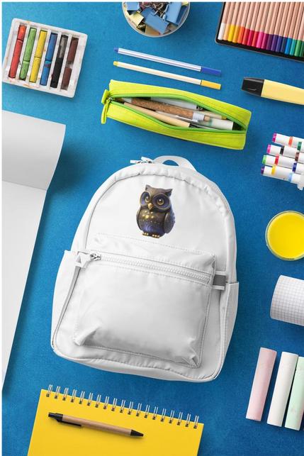 Produktbild Bügelbilder Schulrucksack-Set Eule