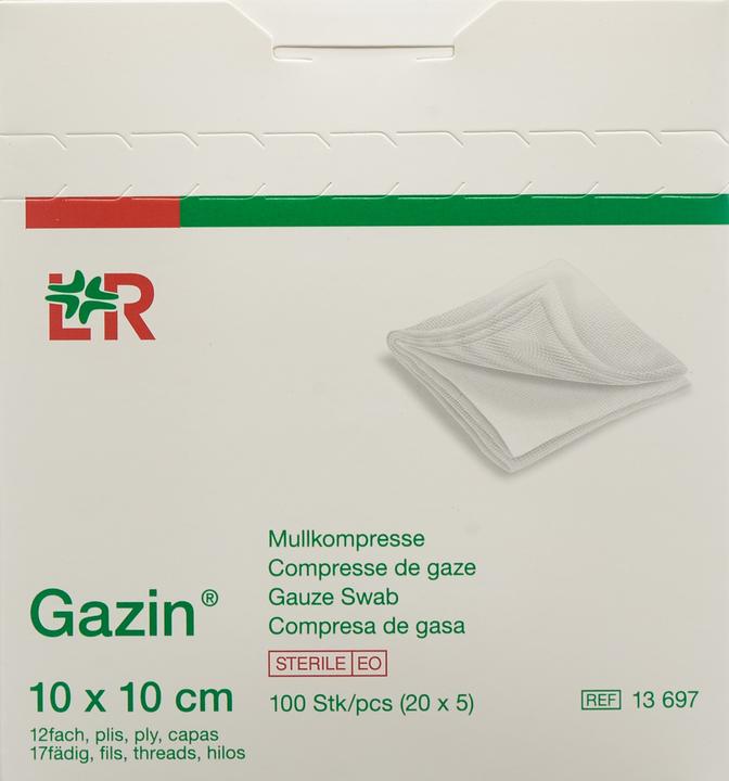 Produktbild Gazin Mullkompress Set 10x10cm 12-fach steril