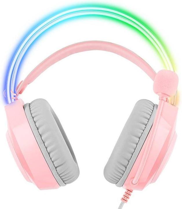 Actual product image Onikuma X26 Gaming Headphones (Wired) Pink (Cable)