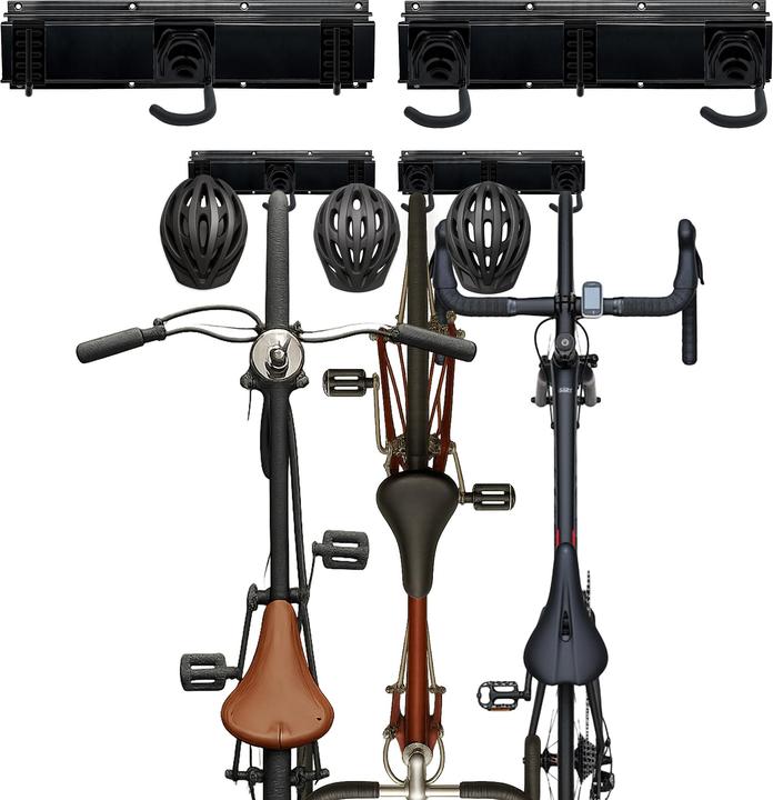 Actual product image Relaxdays Fahrrad Wandhalterung mit Schiene